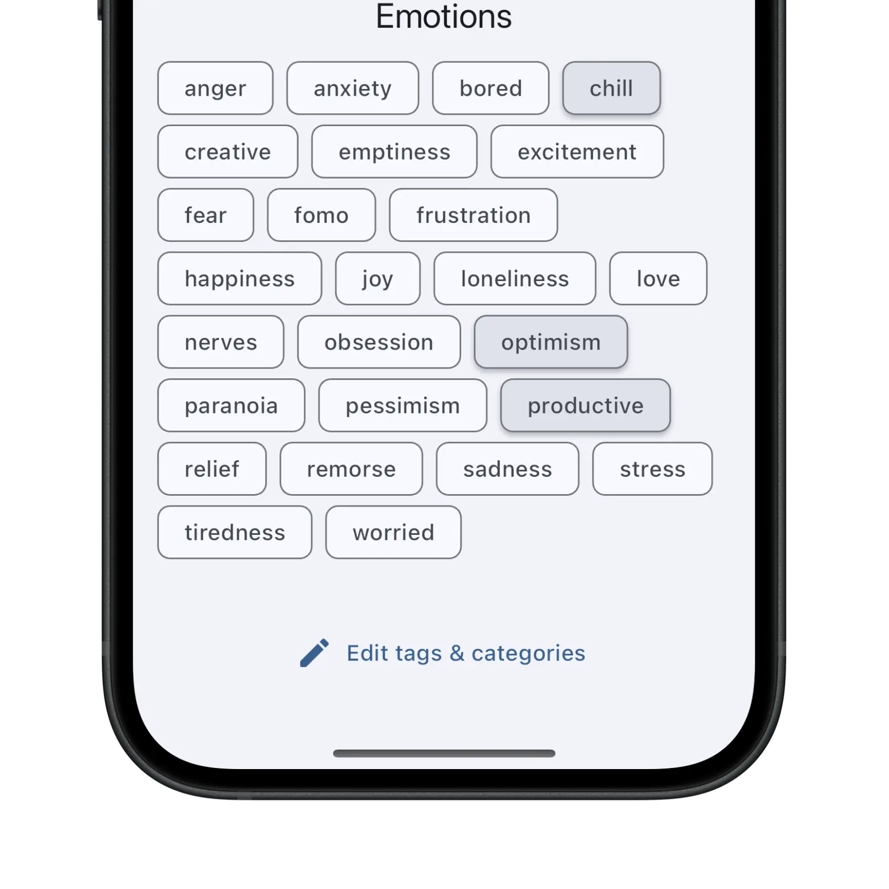 Track your emotions